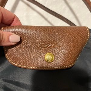 Grey long champ bag